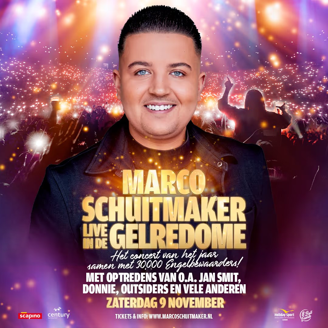 Officieel concertbeeld van Marco Schuitmaker Live in GelreDome